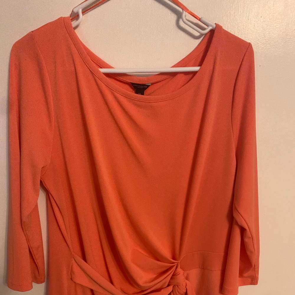 Ann Taylor Orange  Blouse. USED